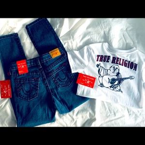 True Religion Youth Boys Rocco Jeans US 8 & Buddha T-Shirt US 7